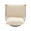 Chaise courbée moderne en aluminium beige, tissée à la corde, rembourrée pour socialiser dans les espaces extérieurs, profondeur de 24,03 po, largeur de 25,35 po, hauteur de 27,35 po, salon de 15,01 lb avec sièges, patios parfaits,
