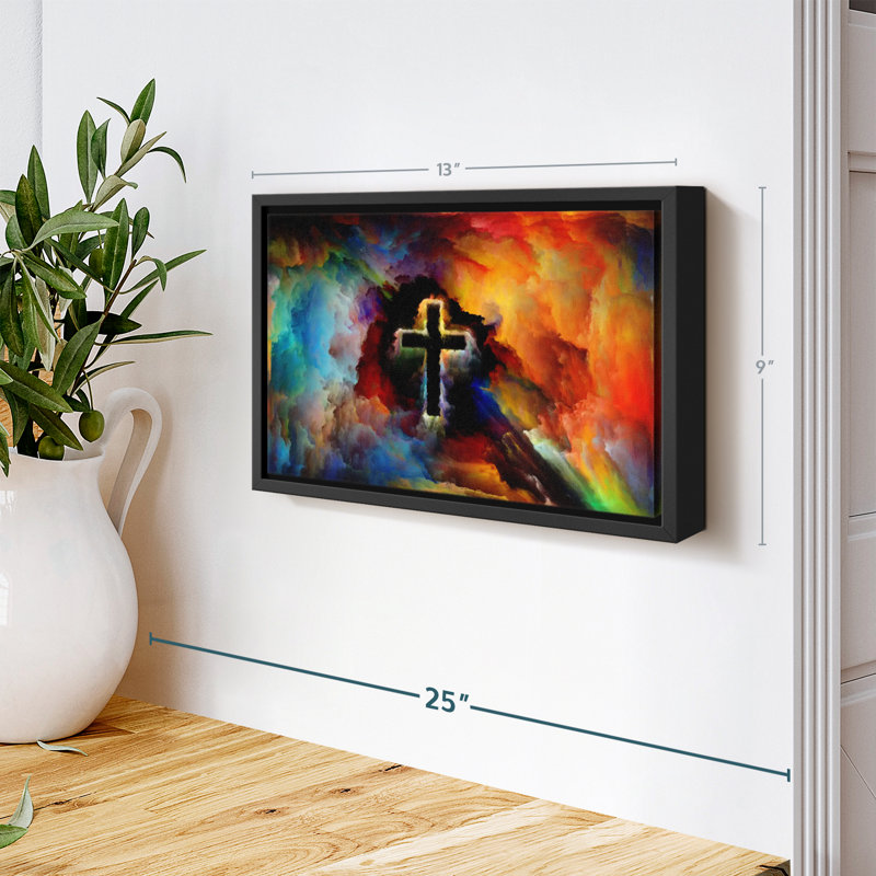 «Colorful Cross», H 13 po x l 9 po