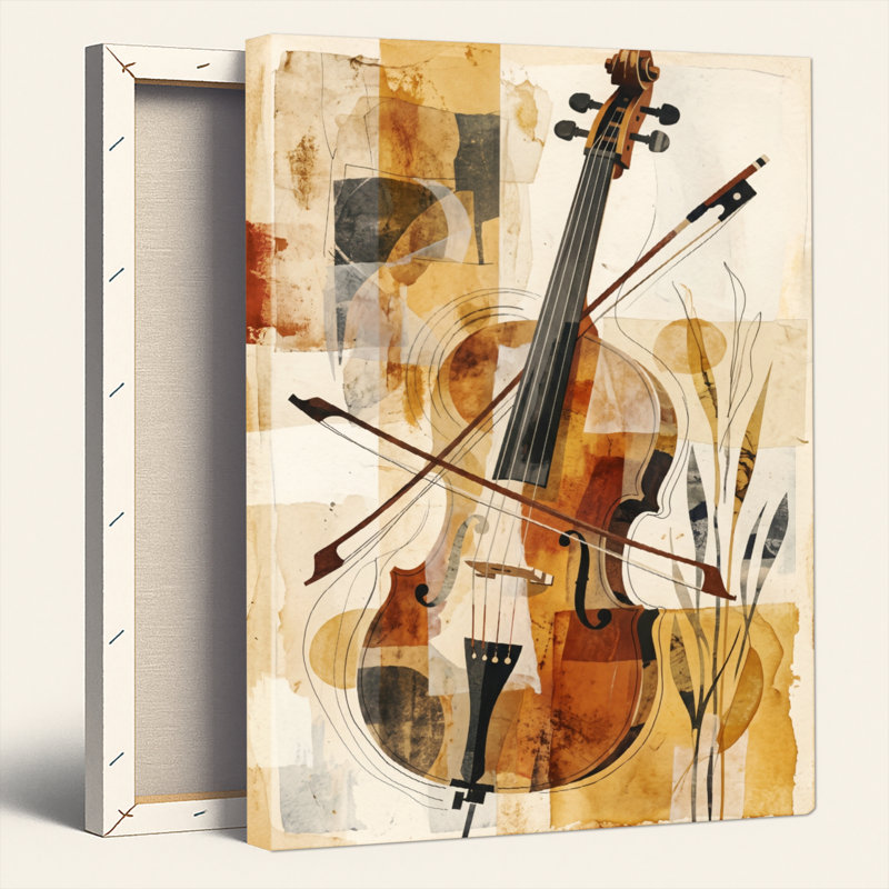 Abstrait art abstrait sur toile, ensemble de 1, H 48 po x l 32 po, Wrapped Canvas
