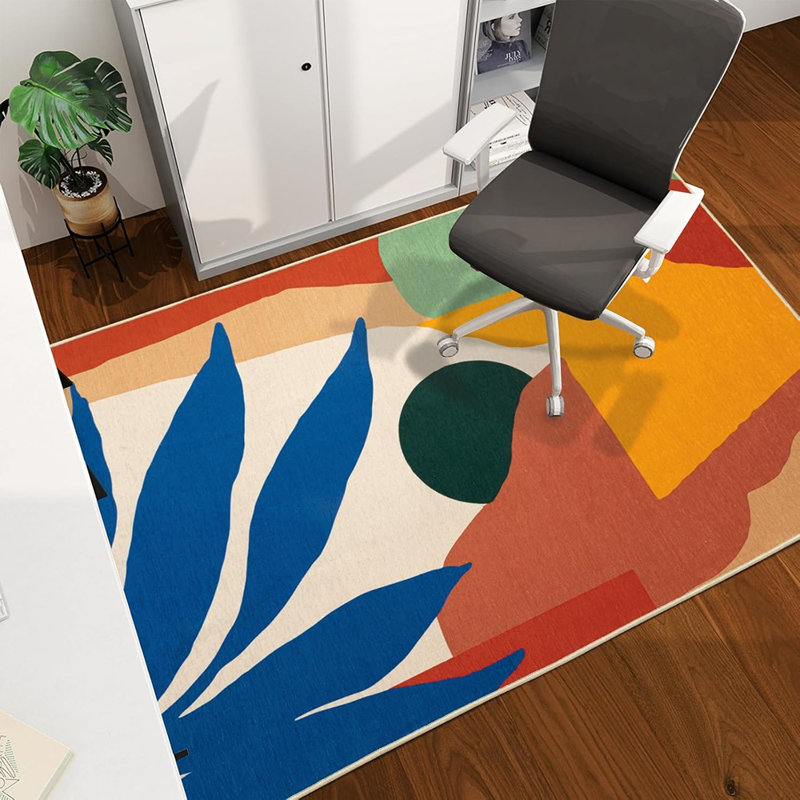 Tapis de chaise de bureau pour plancher de bois franc, ordinateur Easy Glide 60 po x 45 po