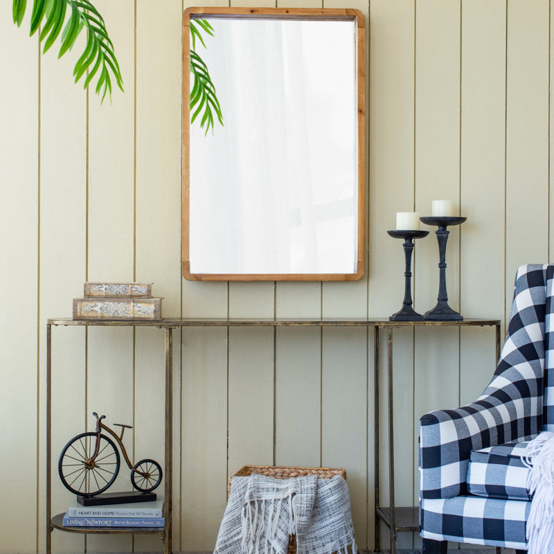 Miroir rectangulaire en bois 24 po x 36 po