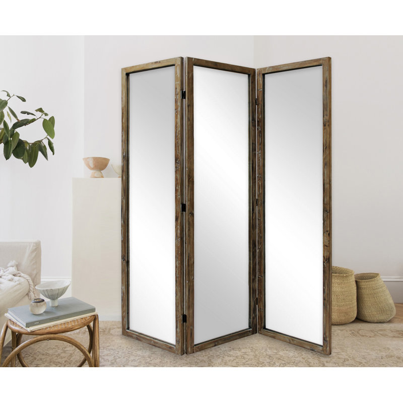Eridanus 72 " H 3 - Panel Solid Wood Folding