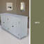 Armoire d'appoint 60 "avec 4 portes, buffet en bois rustique - Armoire polyvalente avec rangement pour l'armoire chic