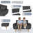 Julizza 49" Upholstered Sofa Loveseat-1748643112