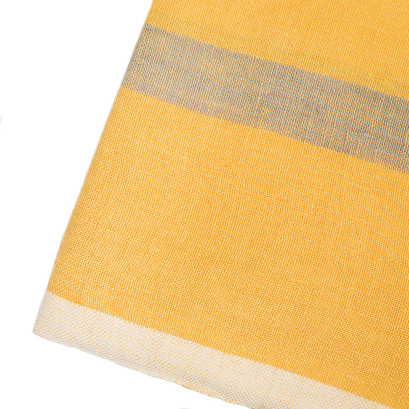 Torchon Tegan, Moutarde / Gris