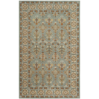 Tapis oriental en laine touffeté à la main Wahcheechee