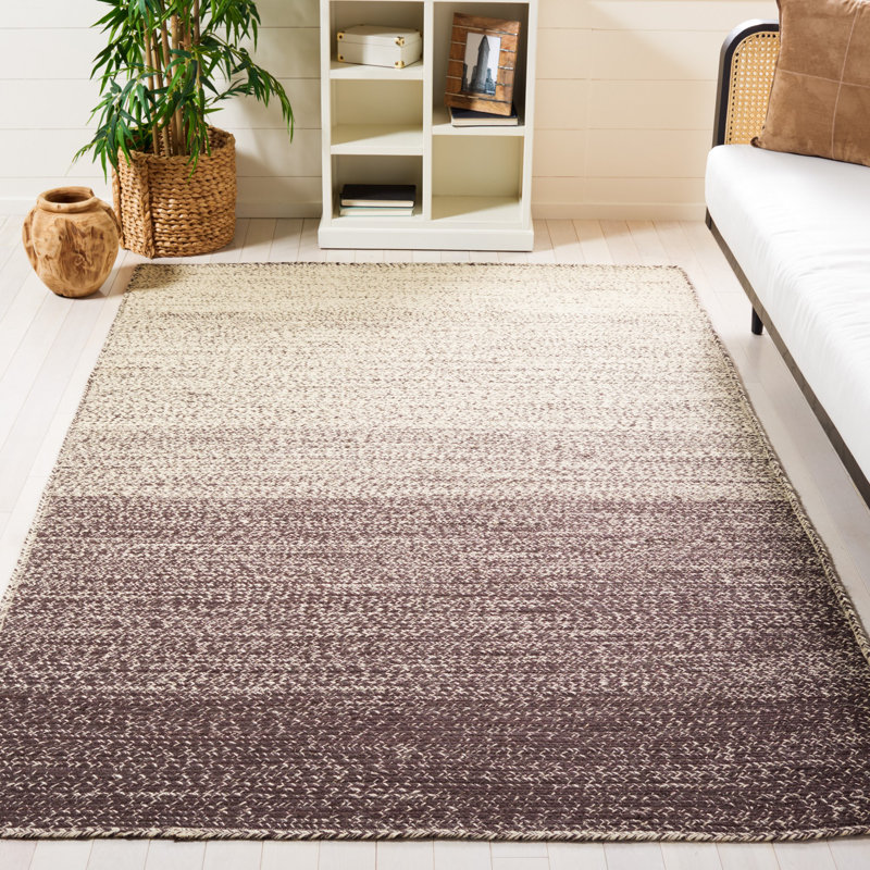 Tapis naturel / brun en fibres 263 Dequentin, Rectangle 8 pi x 10 pi