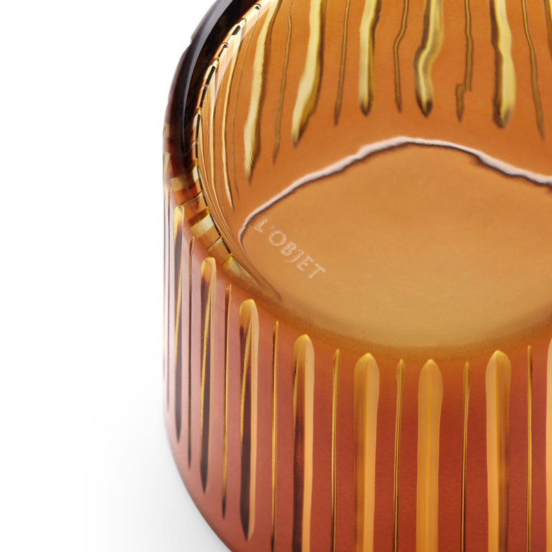 Prism Double Old Fashioned Glasses, 17 oz., Amber