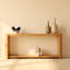 Ovelo 71" Natural Oak Console Table – Solid Wood Entryway Sofa Table with Shelf-1940368520