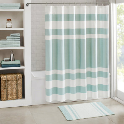 Tapis pour salle de bain réversible à rayures