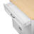 Evelyn Kitchen Island with Extendable Table and Storage, Faux Marble Top, White-1867893842