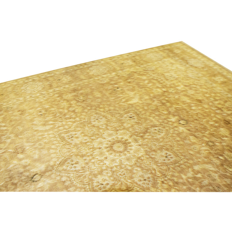 High-Quality Hand-Knotted Brown Area Rug