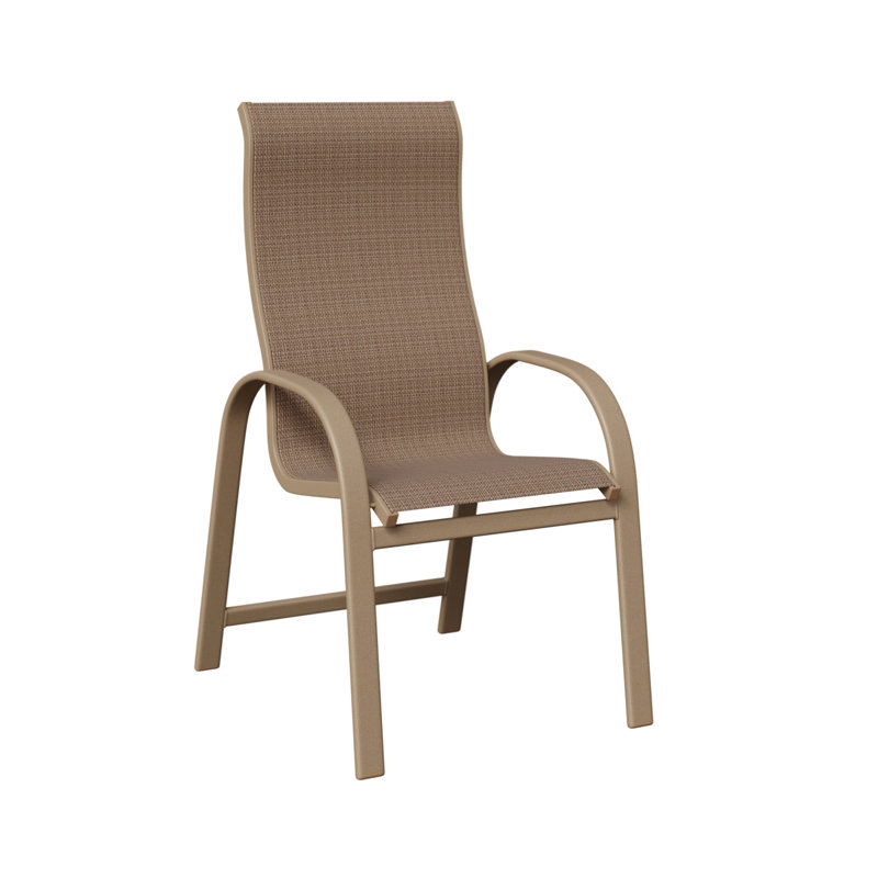 Chaise de salle à manger Amma, Tweed taupe, Aluminium, chêne, veine de bois