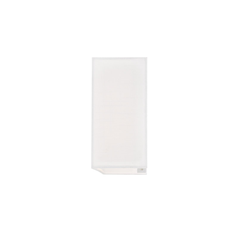 Textile - Applique murale rectangulaire ADA - Abat-jour en tissu de lin, Blanc