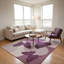 Tapis papillon en laine touffeté à la main mauve et lavande Millwood