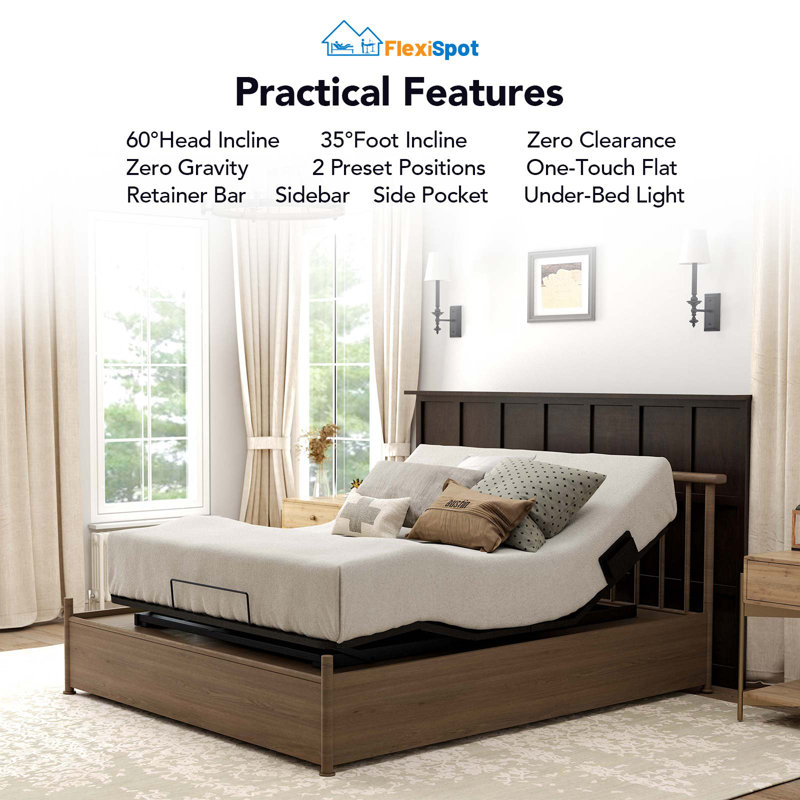 Maxille Adjustable Bed with Wireless Remote, Twin XL