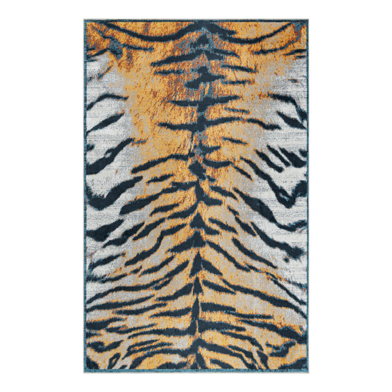 Animal Print Indoor Rug, Rectangle 5'3" x 8'