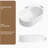 Oval Bathroom Sink Above Counter,19″ X 12″ White Porcelain Vessel Sink, Modern Vanity Bowl Sink, Art Ceramic Wash Basin