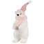 Glittery Polar Bear In Winter Hat Christmas Figurine
