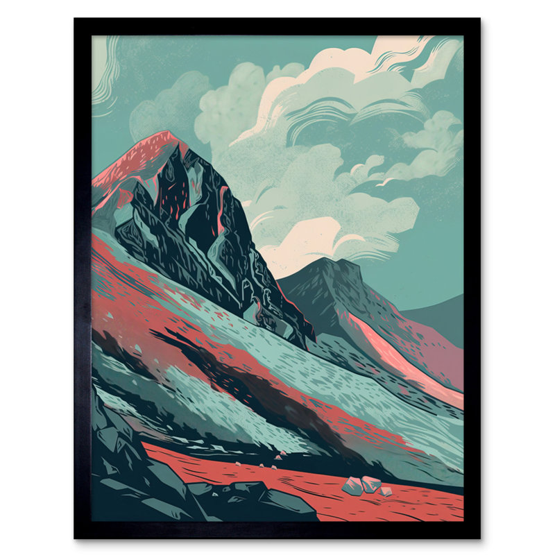 Edwardsport Scottish Highlands Mountain Landscape - Single Picture Frame Print