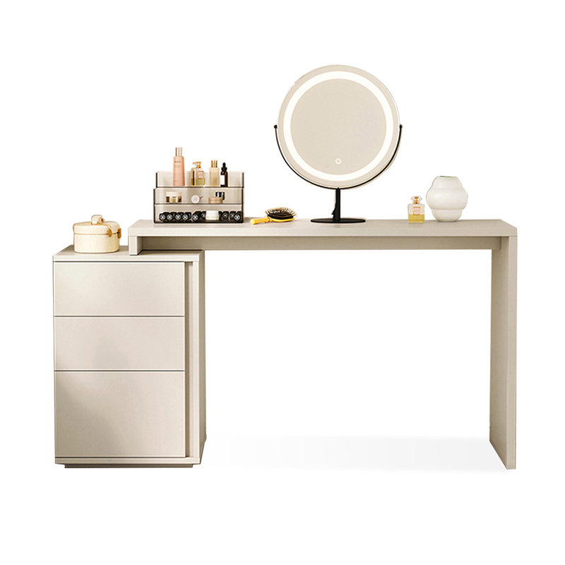 Coiffeuse avec miroir lumineux, 3 tiroirs