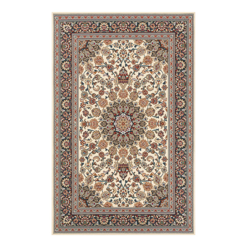 Washable Oriental Indoor / Outdoor Rug, Rectangle 5'3" x 8'