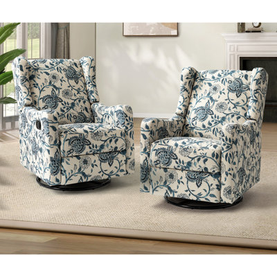 Antonanzas Floral Manual Swivel Rocker Recliner