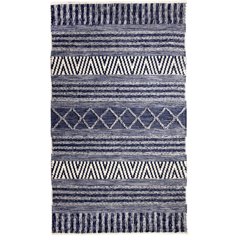 Edwa Wool Ikat Indoor Rug, Rectangle 2' x 4'