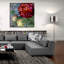  «Rouge from the garden 1» par Art Licensing Studio, art mural en verre acrylique, 36 po x 36 po-918154033