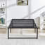 Ensemble de base de lit simple en métal Rukadikar de 2, base de lit plateforme de 2, hauteur de 16 pouces, sommier à lattes en acier robuste, aucun sommier requis, espace de rangement supplémentaire sous le lit, assemblage facile, conception silencieuse-1109254790