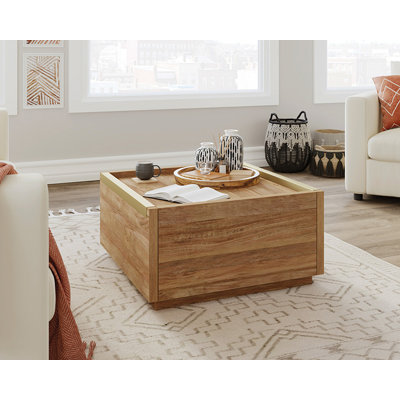Table basse moderne carrée avec rangement