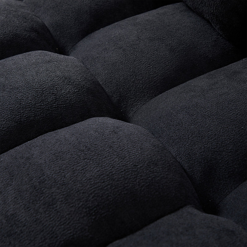 Canapé modulaire Avital, Chenille noir