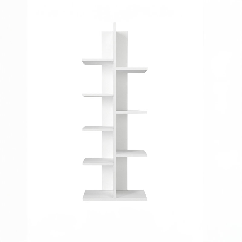 Elora 48'' Modern Geometric Tree Bookcase
