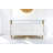     Pangea Home Beverly Modern Buffet Sideboard – Contemporary 2-Door, 2-Drawer Storage Cabinet with White High Gloss Lacquer and Gold Legs – Dining Room, Living Room, or Entryway Credenza-718848380