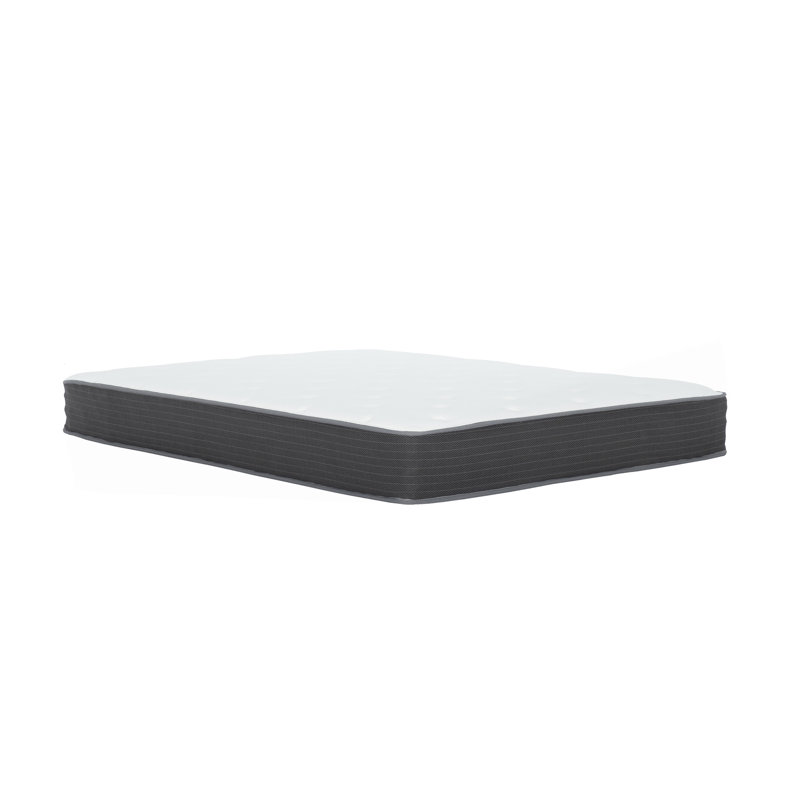8 In. Pocket Spring Hybrid Mattress Bed In A Box, Soft Euro Top Gel Memory Foam Mattress, White/Gray, Queen