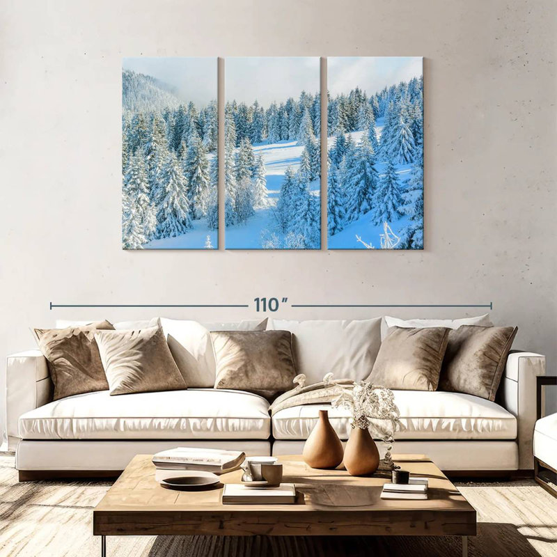 Alvord Pine Winter Wonderland, H 48 po x l 74 po