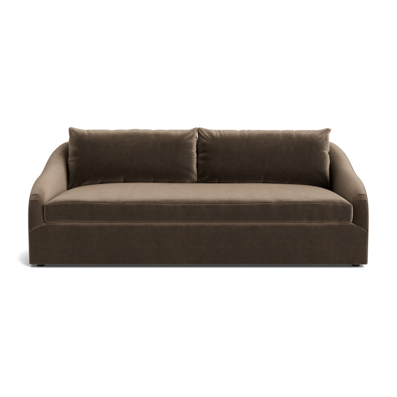 Laurel 100 Sofa, Performance Velvet - Otter