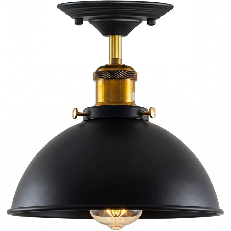 Semi Flush Mount, Black