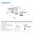 Cube 2-handle Bathroom Faucet with Drain Assembly-83653102
