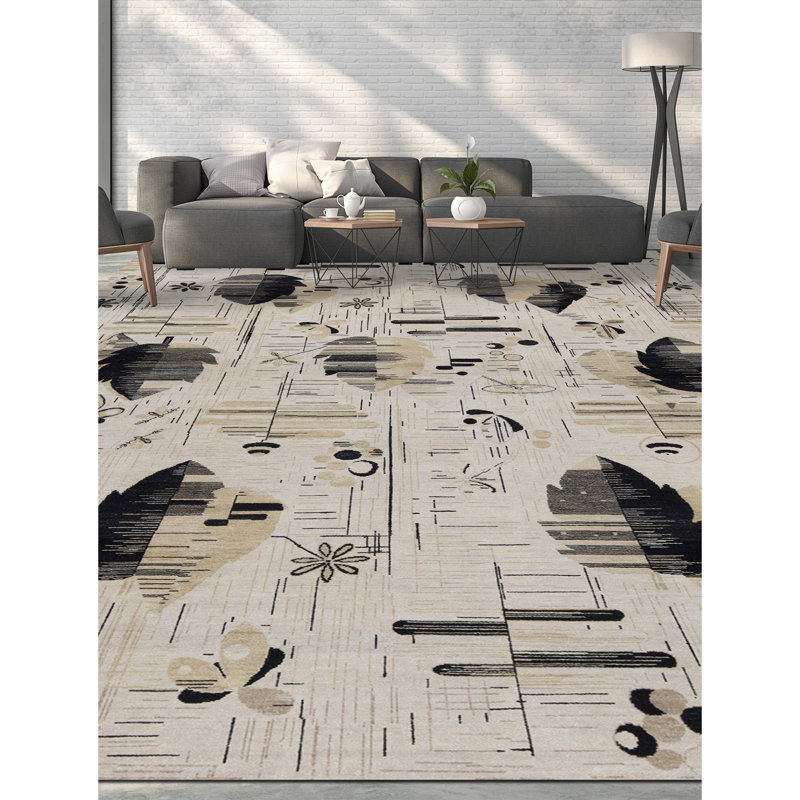Hand Woven Wool Floral Area Rug