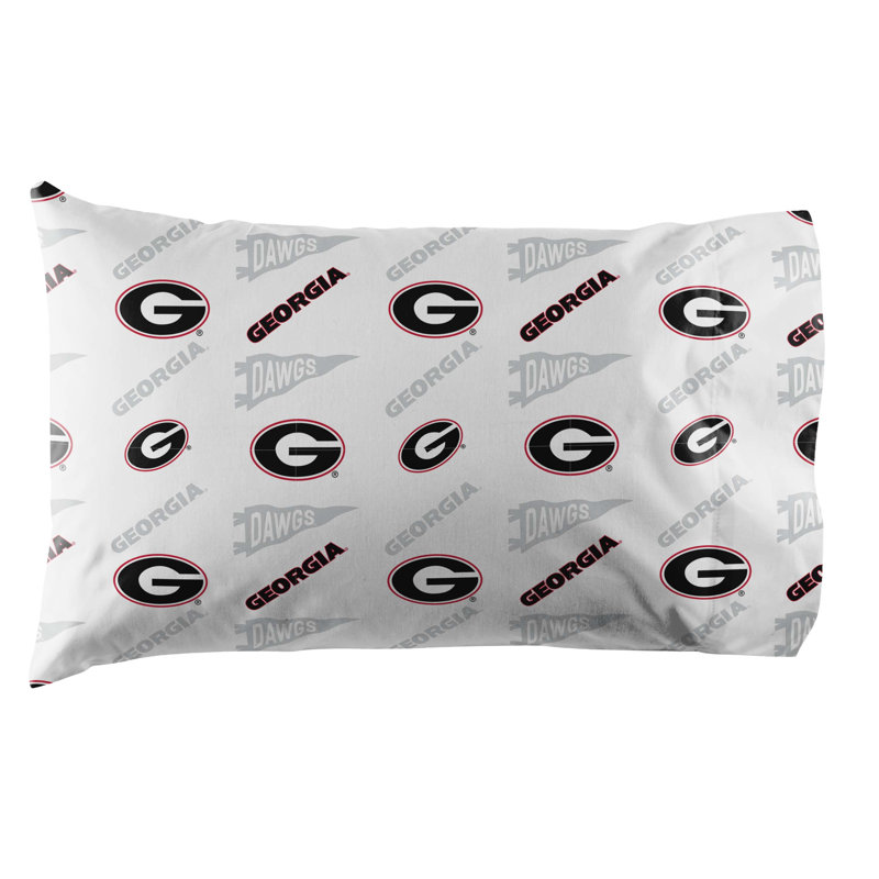 Ensemble de draps NCAA par Sweet Home Collection, Georgia Bulldogs - simple
