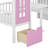 Adonya Kids Twin Over Twin Bunk Bed-182423034