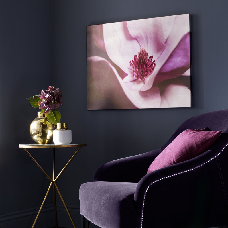 Art for the Home Metallic Plum Petals Printed Canvas