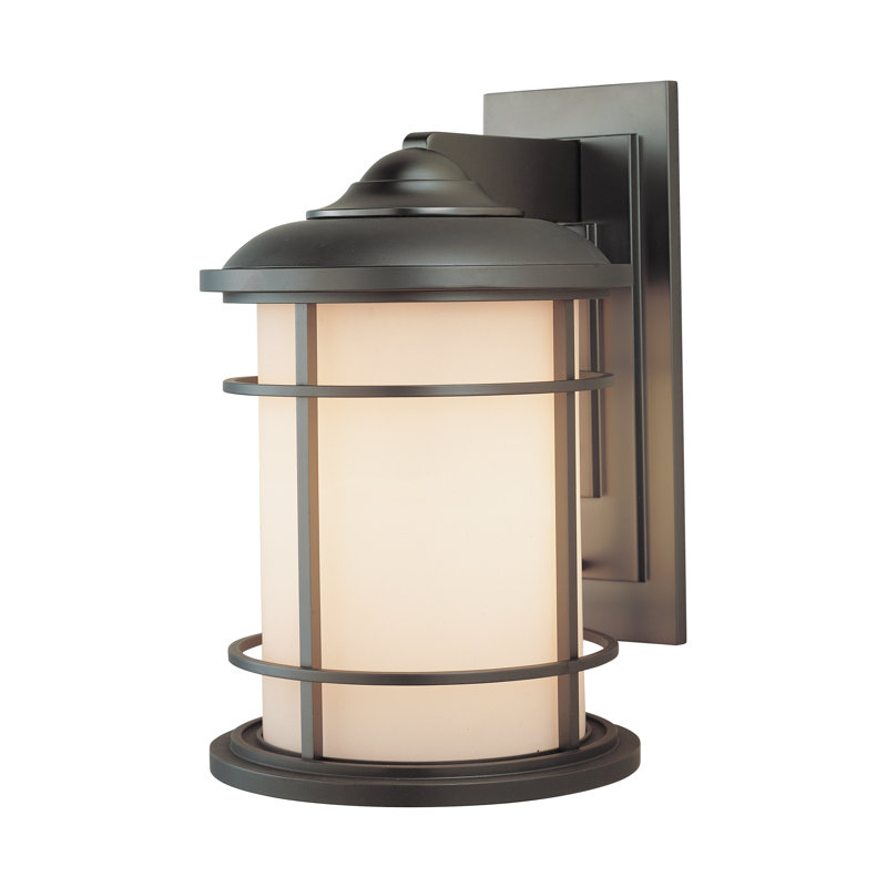 Lighthouse Small Lantern from Generation Lighting , 11.125" H x 4.5" W x 6.25" D, Burnished Bronze