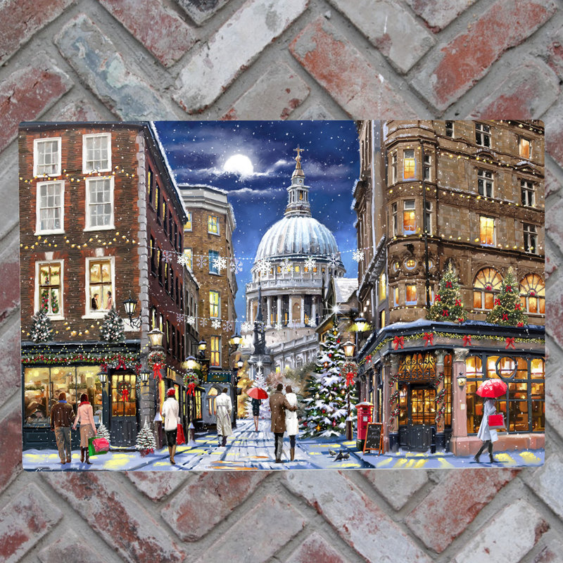 MACNEIL STUDIOS Traditional Cities & Countries Wall Decor on Ceramic