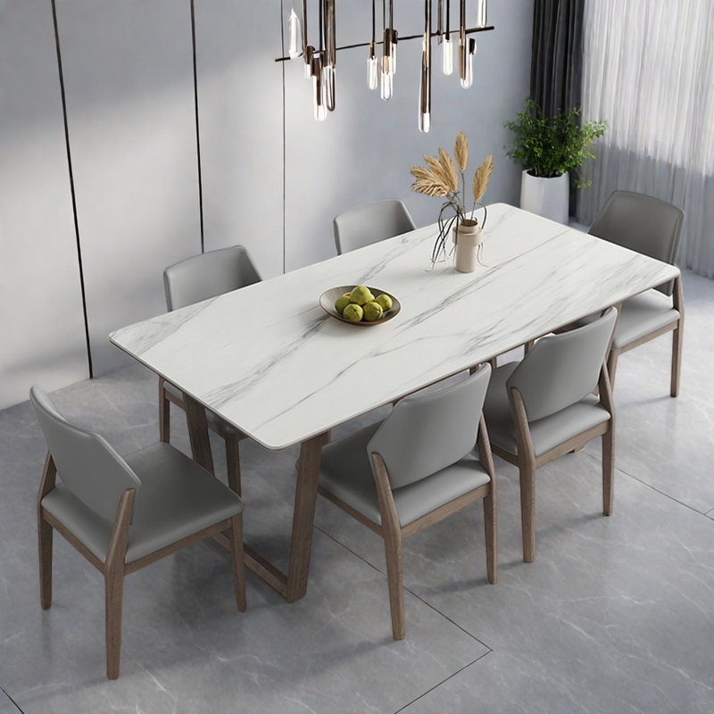 Ensemble de table de salle à manger rectangulaire simple et moderne, H 29,52 po x L 55,11 po x l 31,49 po
