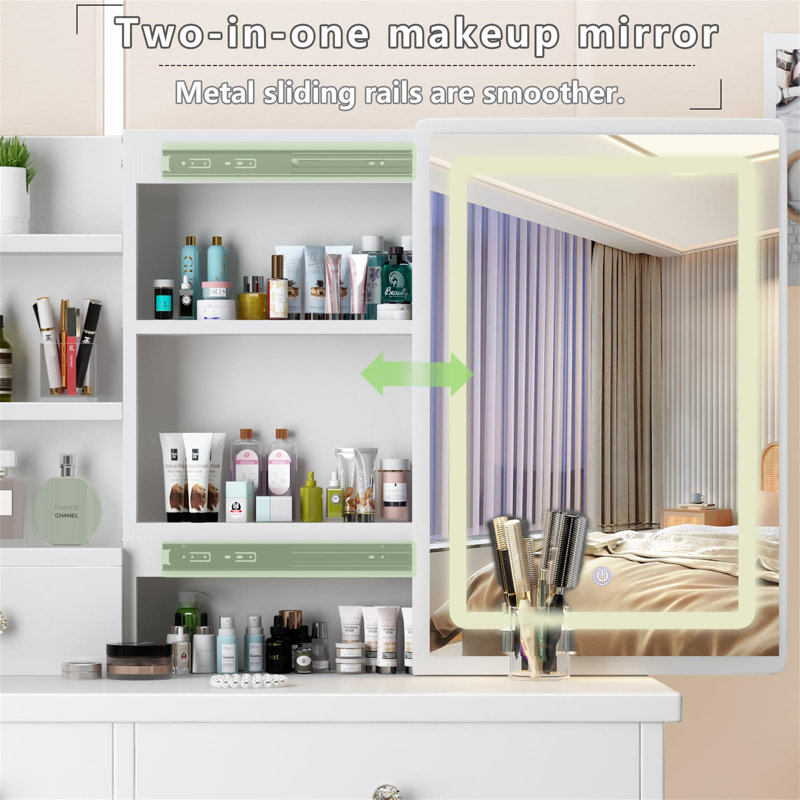 Darylann Dressing Table with Mirror