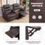 Fauteuil inclinable manuel standard en similicuir de 68,5 po de largeur-652666163