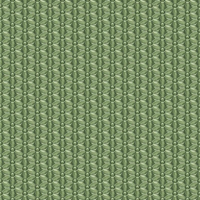 Soukaina Flowers 10m x 53cm Wallpaper Roll, Green