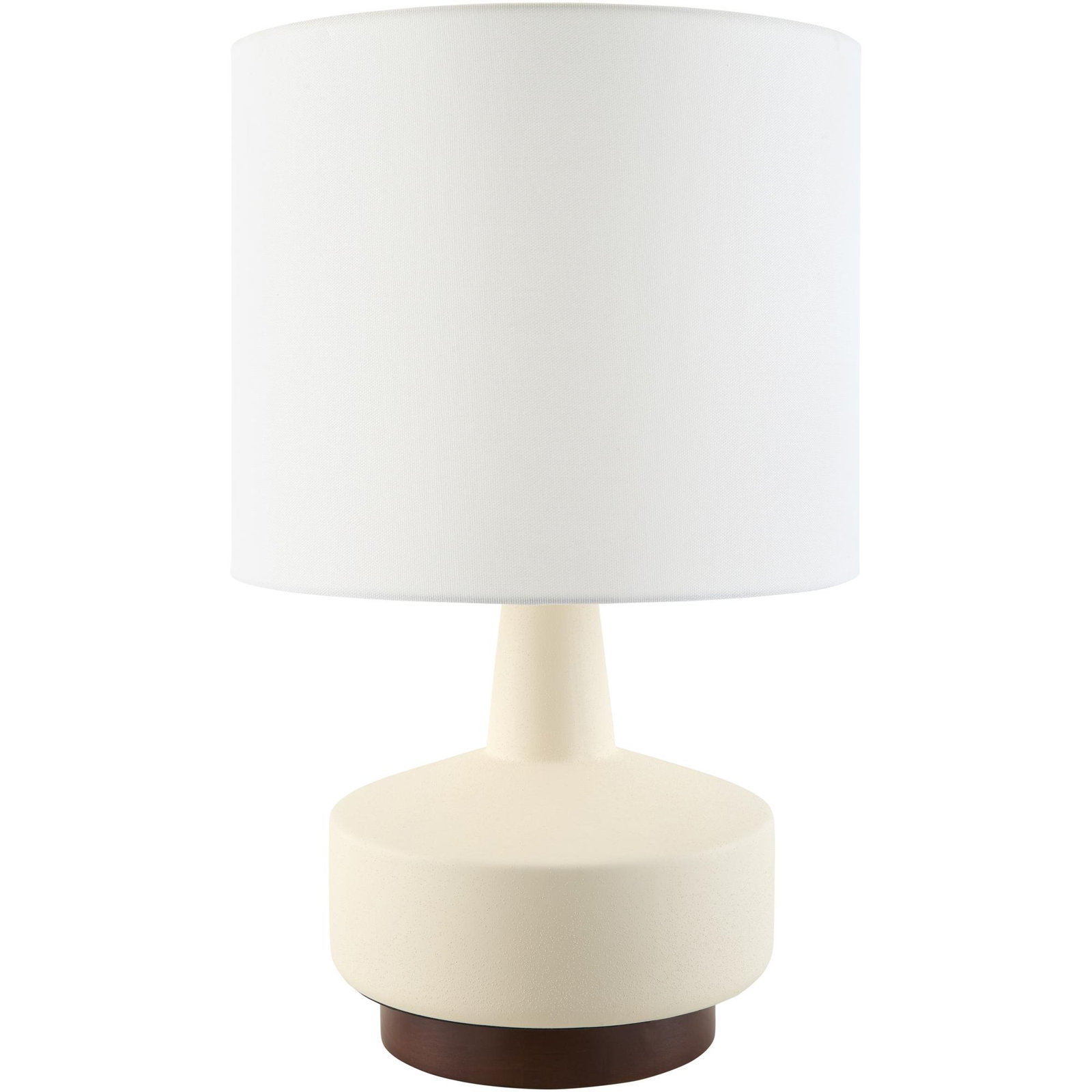 Ceramic Table Lamp, Cream, White